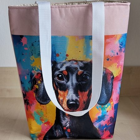 Taška bez zipu - Jezevčík (staroružová)