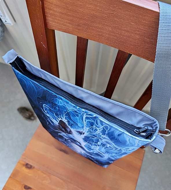 Taška se zipem - detail zipu