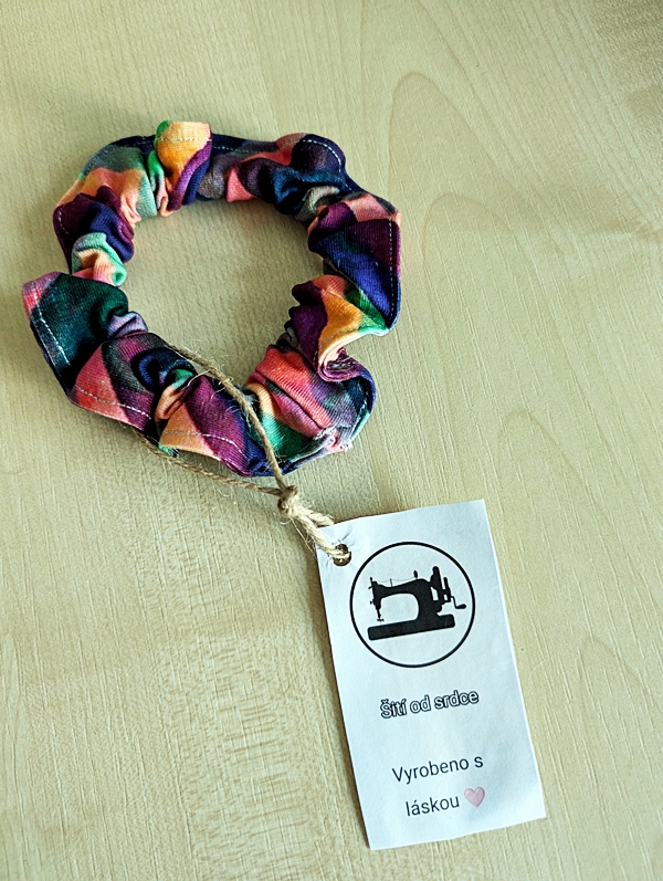 Gumička do vlasů - barevná